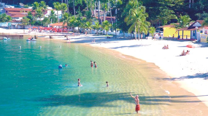 Vejas as praias de Angra e Paraty próprias para o banho