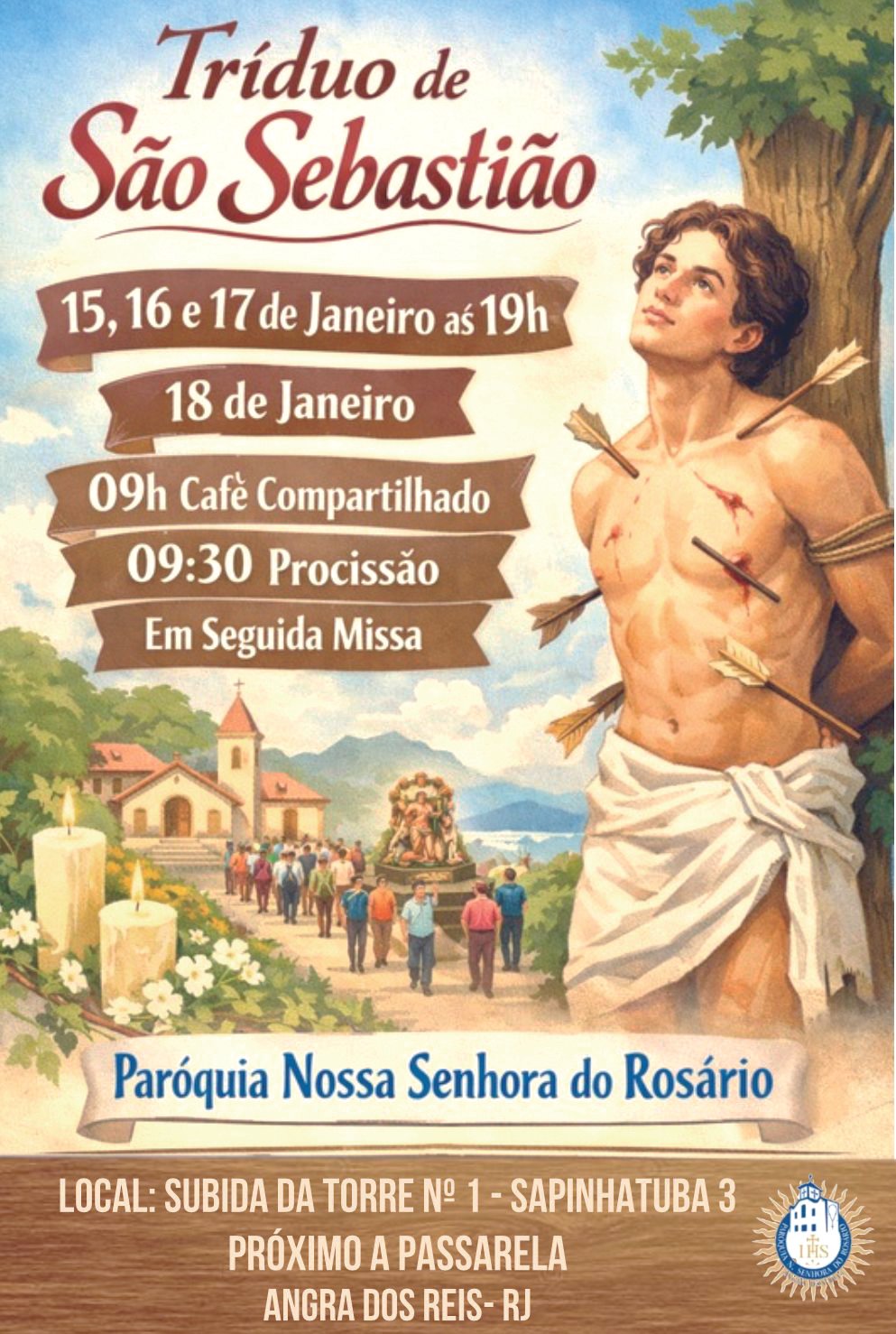 Sapinhatuba 3 comemora Festa de São Sebastião