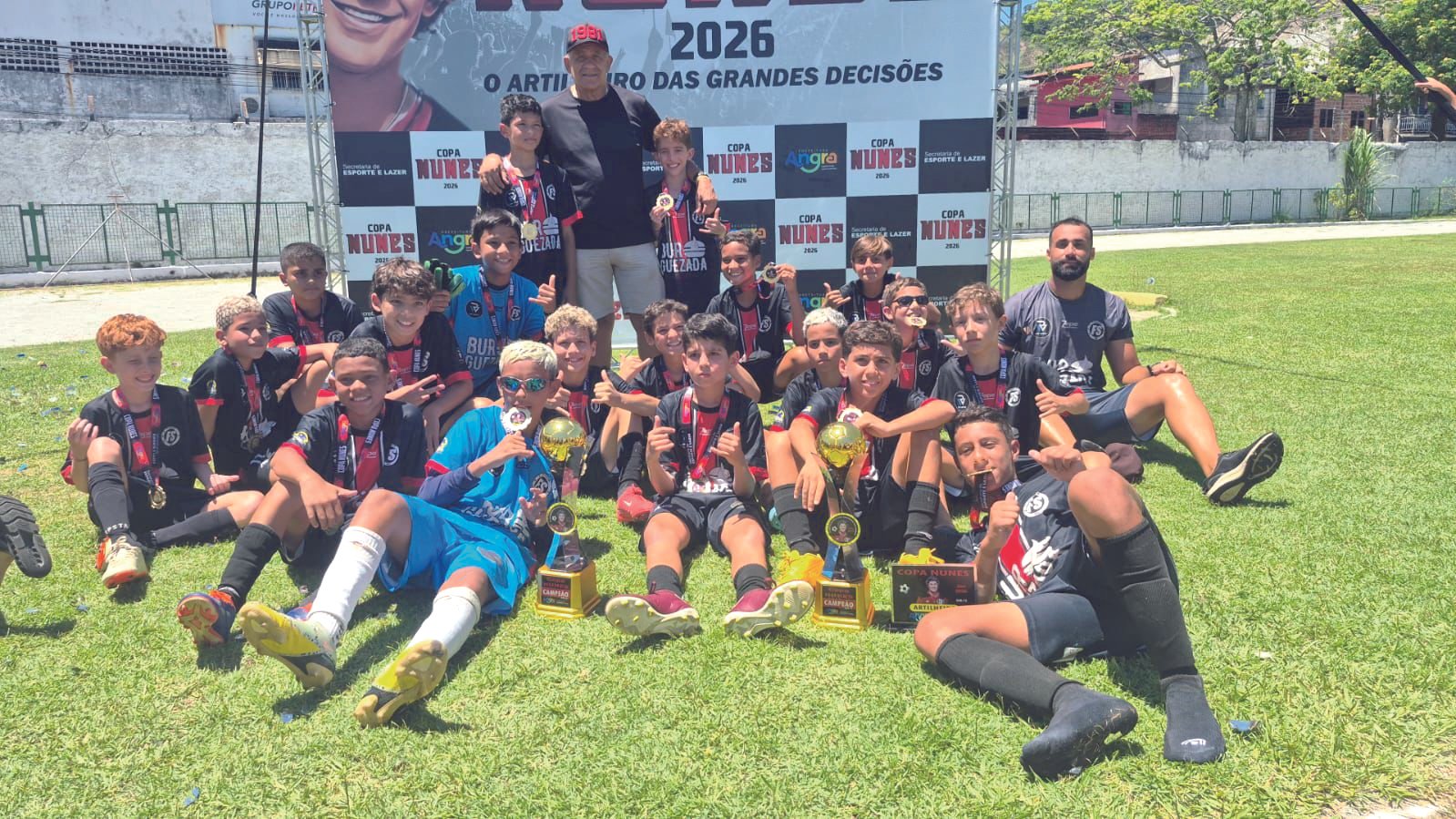 Escolinha Futshow vence Copa Nunes 2026 nas categorias Sub-11 e Sub-13