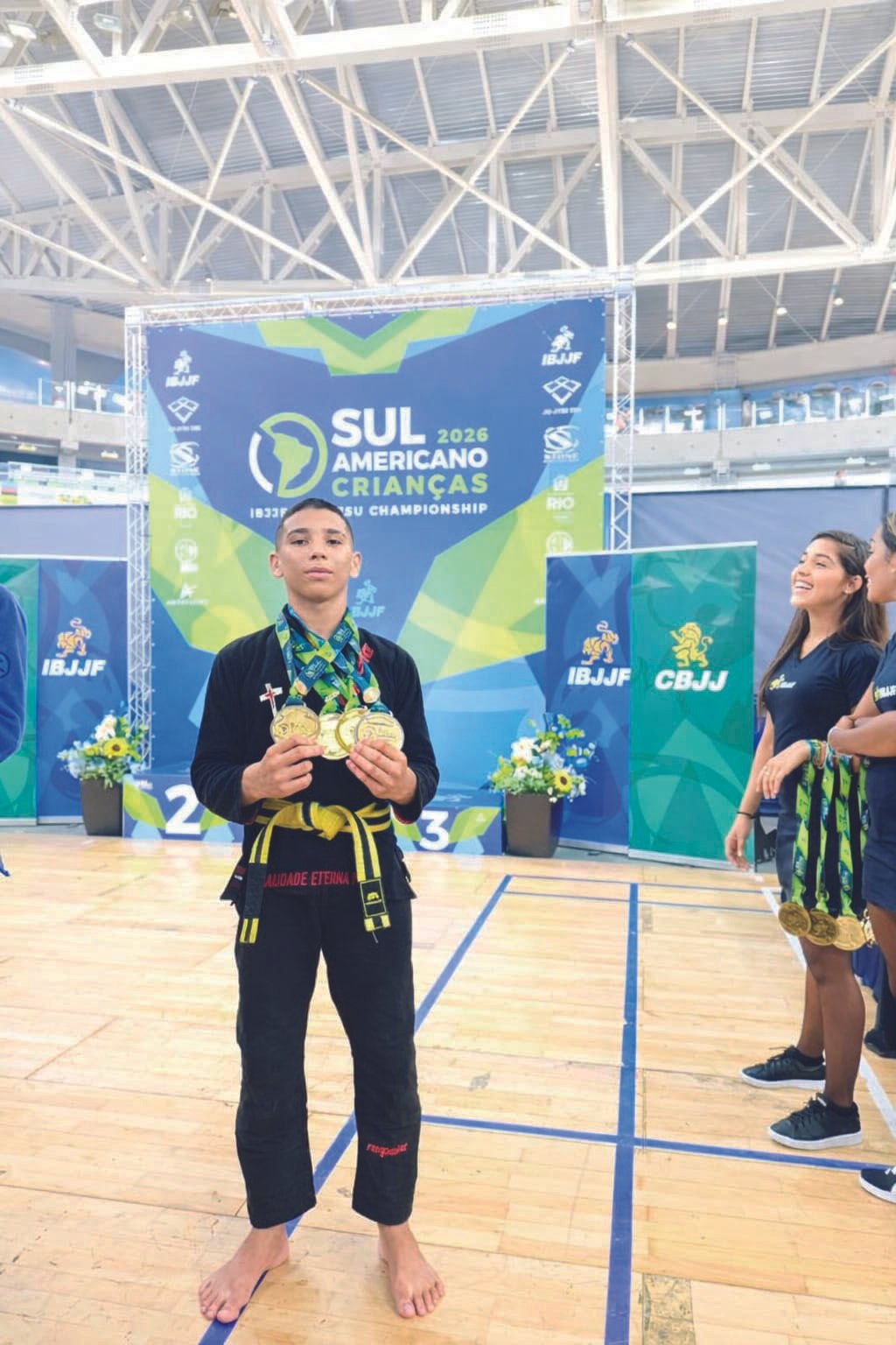 Kauã Soares conquista tetracampeonato Sul-americano de Jiu-jitsu