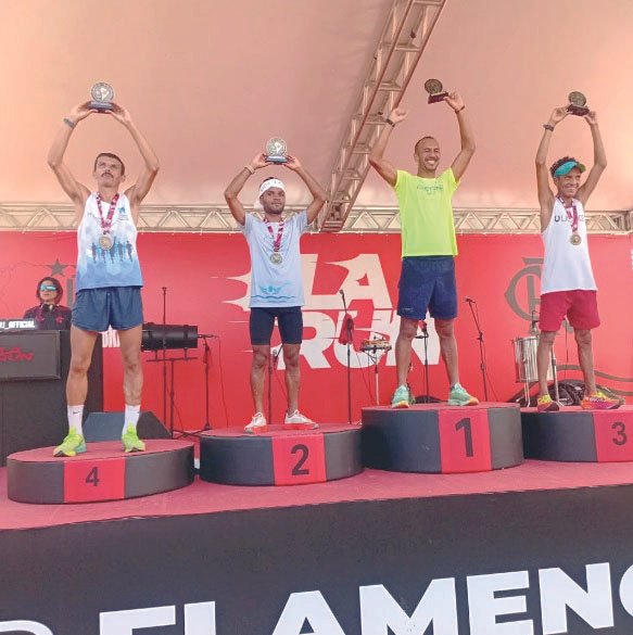 Vários corredores de Angra participaram da Fla Run no aniversário do Rio