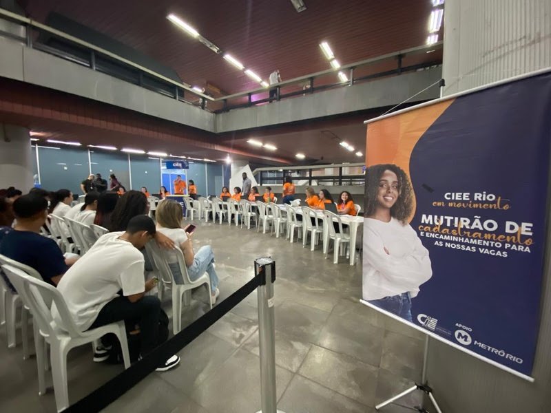 CIEE promove mutirão gigante no MetrôRio com quase 5 mil vagas de estágio e aprendizagem