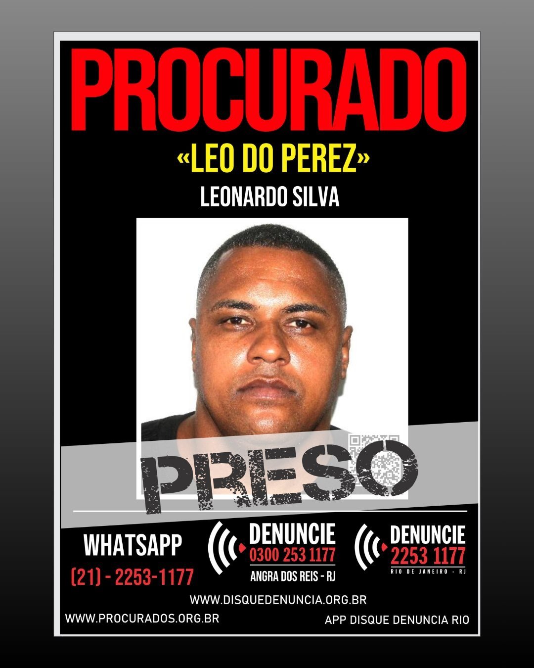Léo  do Peres é preso na Avenida Brasil