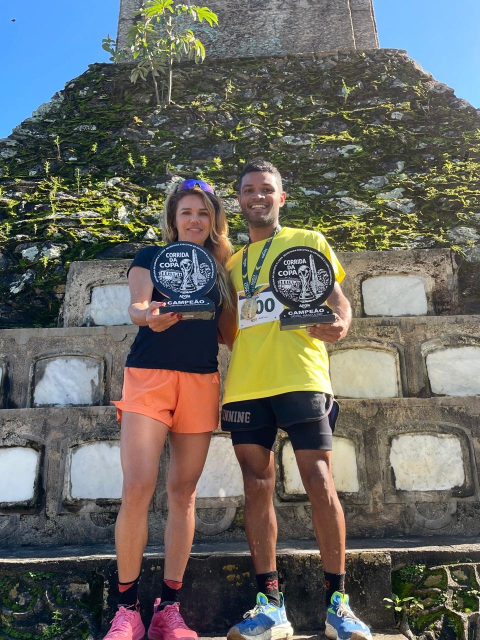 Atleta Raio e Solange Mariano vencem Corrida da Copa no Monumento Aquidabã