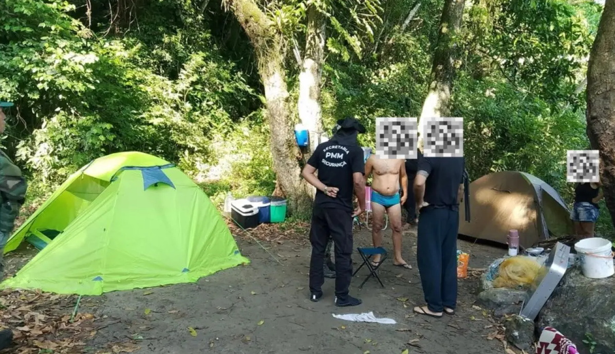 Prefeitura remove acampamentos ilegais em Mangaratiba