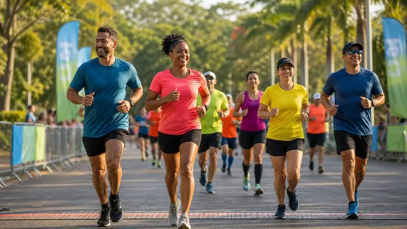 Segunda quinzena de agosto com natação e corrida em Angra