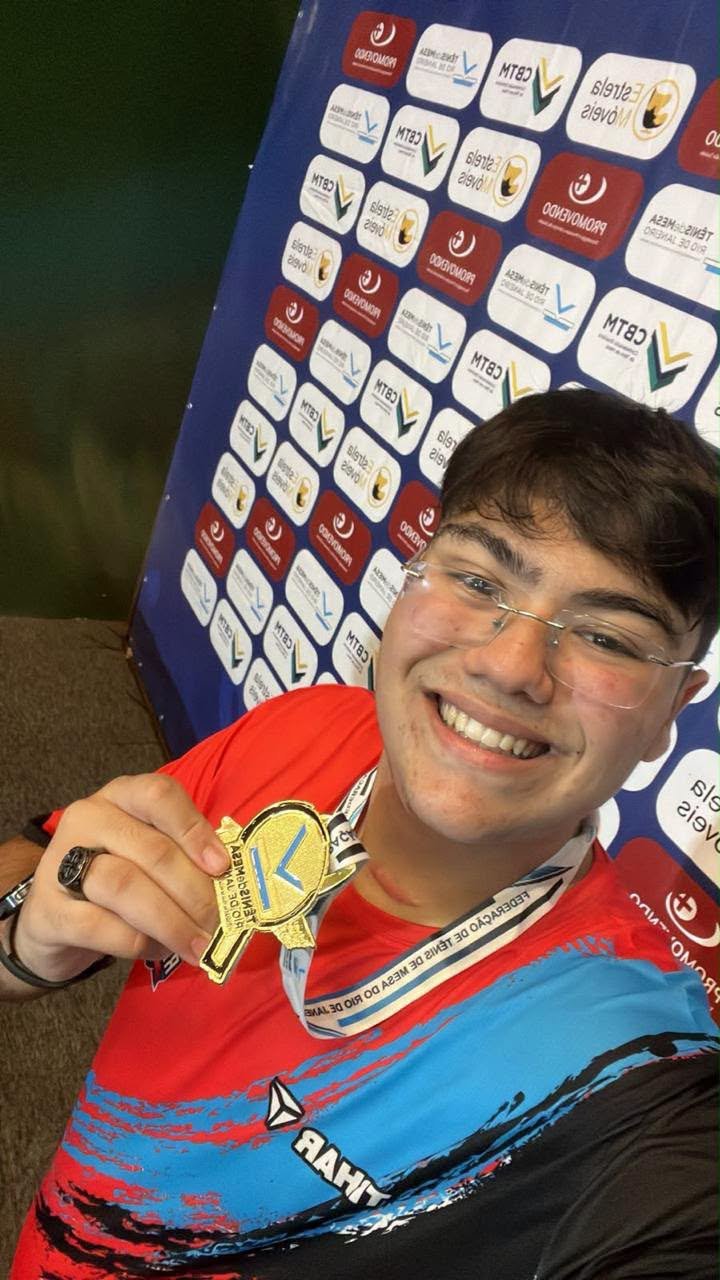Atleta de Angra dos Reis conquista 4ª etapa do Estadual de Tênis de Mesa