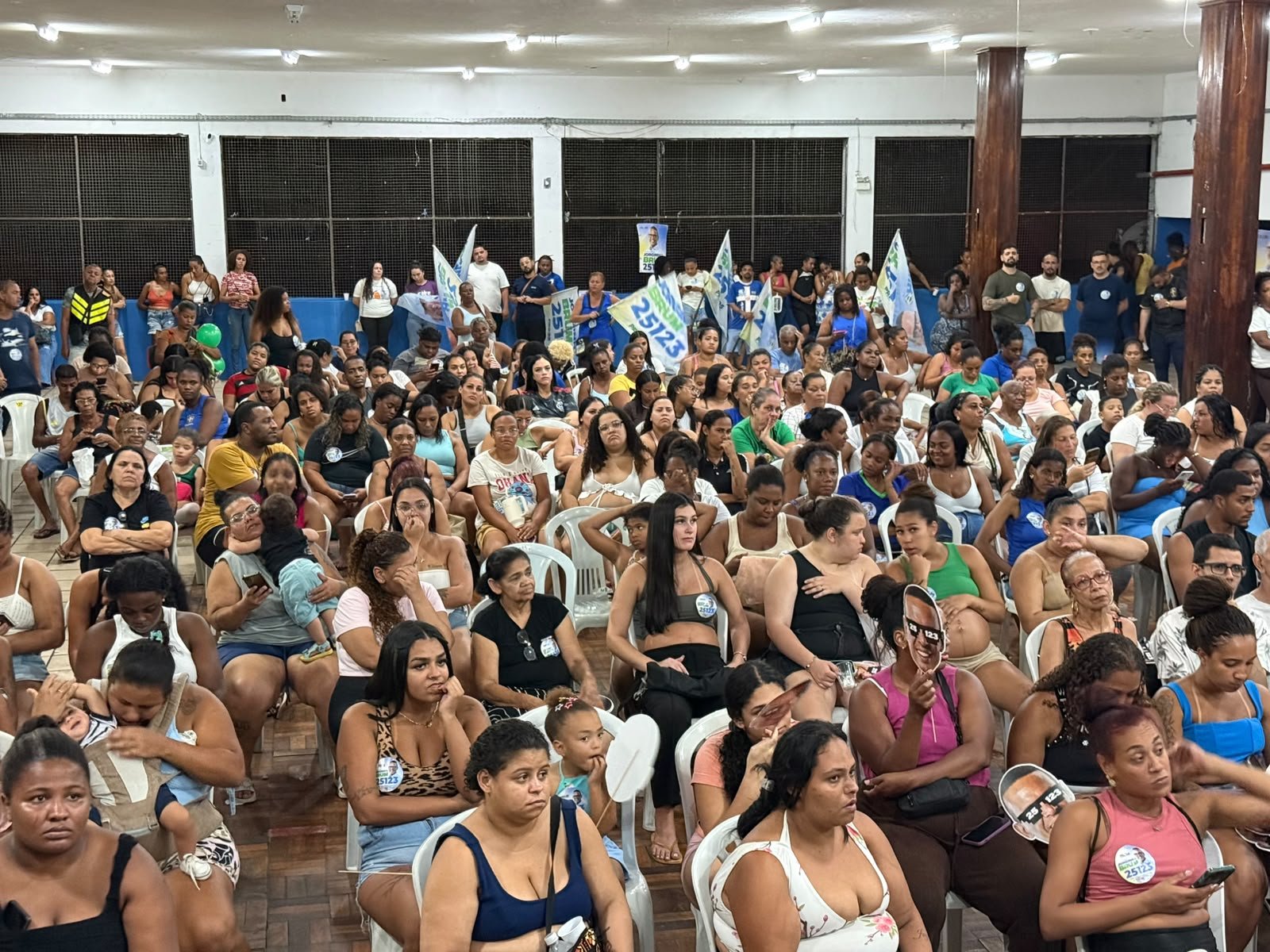 A onda Jorginho Brum (PRD) toma conta de Bonsucesso com mais de 300 pessoas