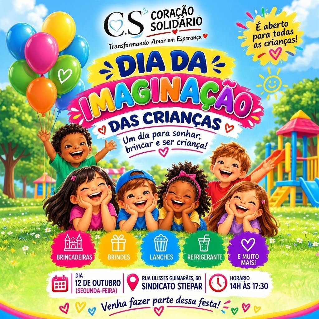 Projeto Coração Solidário promove ações de solidariedade e prepara nova festa para as crianças