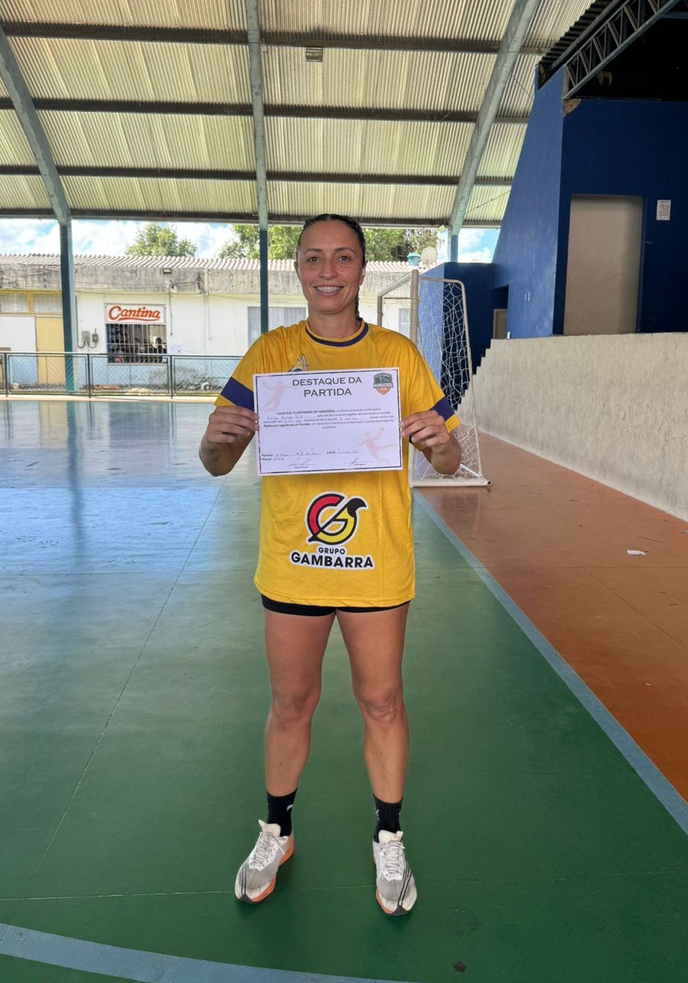 Uma jogadora do time foi o destaque da partida