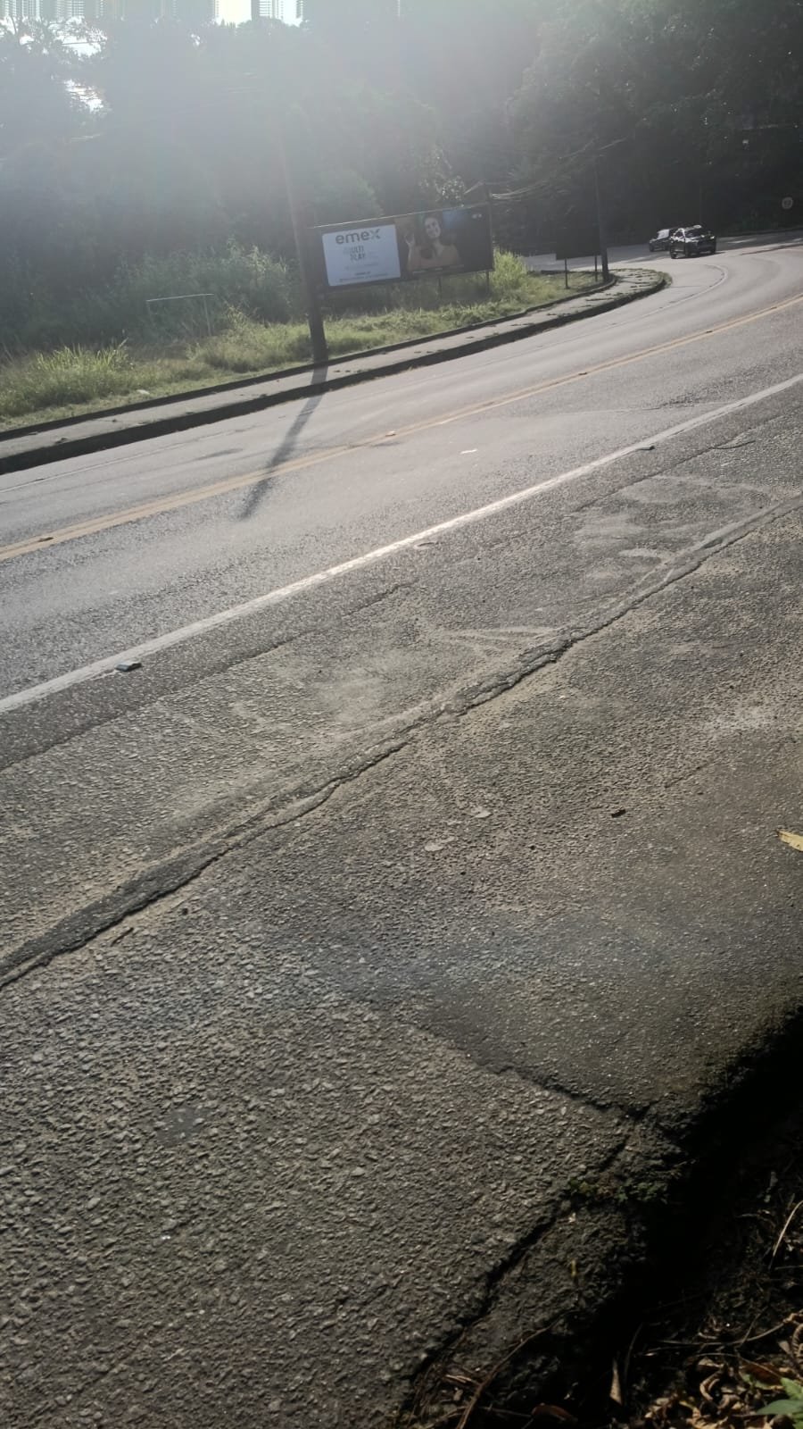 O problema ocorre nessa altura da Rio-Santos