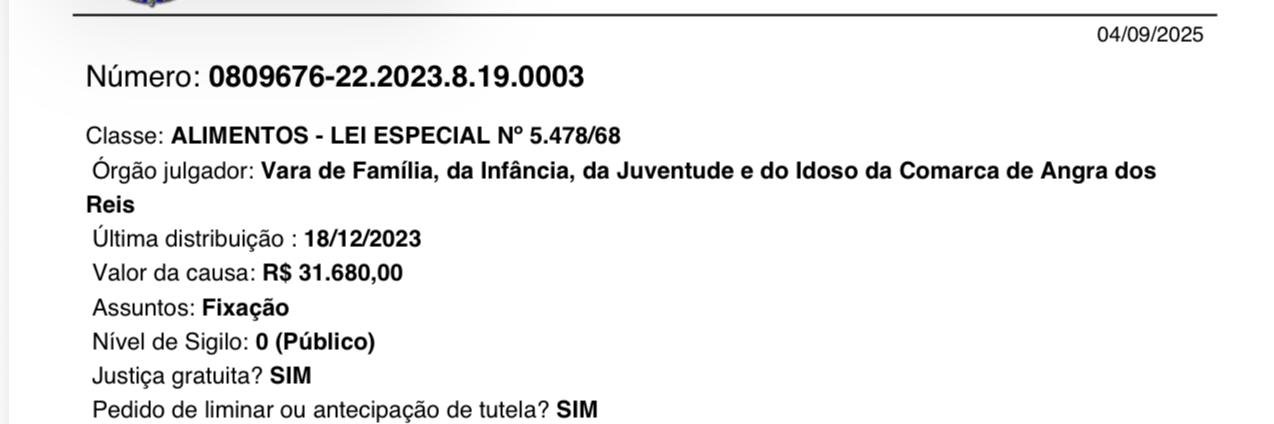 Processo da Vara de Família