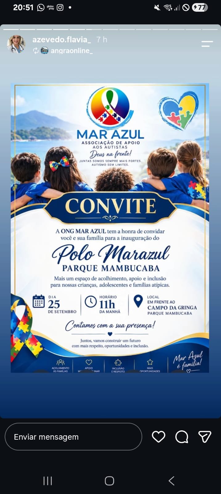 Convite para a inauguração